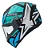 Capacete Peels Spike II 1st Preto Verde Agua - Imagem 1