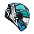 Capacete Peels Spike II 1st Preto Verde Agua - Imagem 7