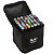 CANETA HIDROGRAFICA 40 CORES PONTA DUPLA TOUCH - Imagem 1