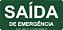 PLACA INDICATIVA DE SAÍDA DE EMERGENCIA - SE - Imagem 1