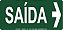 PLACA INDICATIVA SAIDA A DIREITA - S12D - Imagem 1