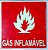 PLACA INDICATIVA DE GÁS INFLAMÁVEL - Imagem 1