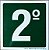 PLACA INDICATIVA DE 2° ANDAR - Imagem 1