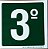 PLACA INDICATIVA DE 3° ANDAR - Imagem 1