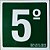 PLACA INDICATIVA DE 5° ANDAR - Imagem 1