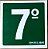 PLACA INDICATIVA DE 7° ANDAR - Imagem 1