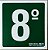 PLACA INDICATIVA DE 8° ANDAR - Imagem 1