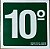 PLACA INDICATIVA DE 10° ANDAR - Imagem 1