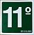 PLACA INDICATIVA DE 11° ANDAR - Imagem 1