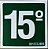 PLACA INDICATIVA DE 15° ANDAR - Imagem 1