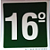 PLACA INDICATIVA DE 16° ANDAR - Imagem 1