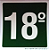 PLACA INDICATIVA DE 18° ANDAR - Imagem 1
