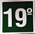 PLACA INDICATIVA DE 19° ANDAR - Imagem 1
