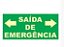 PLACA INDICATIVA DE SAÍDA DE EMERGÊNCIA - SEDE - Imagem 1