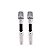 Sistema de Microfone sem Fio Duplo K-502M BRANCO - KADOSH - Imagem 2
