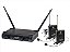 Microfone Sem Fio Duplo Lyco UH-08HLIHLI Headset Lapela Instrumento - Imagem 1