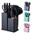 Kit Conjunto Utensílios Silicone Facas Tabua De Cortar 19pç Colors - Imagem 1