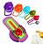 Conjunto Colher Medidores Culinários 6 Medidas Colorido - Imagem 1