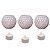 Kit Velas Decorativas Branco Losango - Imagem 1