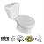 Bacia Sanitária Vaso Completo Cx Acoplada Fechamento Suave - Imagem 1