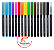 Marcador Brush Pen Newpen 16 Cores Ponta Pincel Sortido - Imagem 2