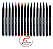 Marcador Brush Pen Newpen 16 Cores Ponta Pincel Sortido - Imagem 3