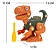 Dinossauro Monta E Desmonta Com Ferramenta Brinquedo Dino Cor Laranja - Imagem 2