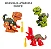 Dinossauro Monta E Desmonta Com Ferramenta Brinquedo Dino Cor Laranja - Imagem 4
