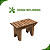 Banco Decoração Banquinho Infantil Rústico Madeira Maciça 30 Natural Da Madeira Marrom-claro - Imagem 5