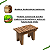Banco Decoração Banquinho Infantil Rústico Madeira Maciça 30 Natural Da Madeira Marrom-claro - Imagem 8