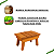 Banquinho Rústico Banco Gourmet Infantil Mesa Madeira 30cm Madeira Na Cera Natura - Imagem 9