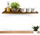 Prateleira Suporte Invisivel Quarto Sala Suspensa 100cm Natural Da Madeira - Imagem 4