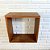 Nicho Decorativo Sala Quarto Babe Nicho Madeira Rustica 30cm Natural Da Madeira Natural - Imagem 9
