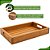 Bandeja Madeira Maciça Decorativa Banheiro Lavabo Cozinha 30 Natural - Imagem 9