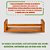 Prateleira Porta Condimentos Temperos Para Potes De Vidro Natural Da Madeira - Imagem 6