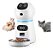 Alimentador Comedouro Automático Gatos Cães Pet Programável Cor Branco - Imagem 1