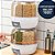Dispenser Alimentos Giratório 6 Divisórias Porta Cereais Grãos - Imagem 5