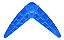 Bumerangue Maciço 14cm Azul - Imagem 1