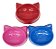 Comedouro Alimentador Gato Modelo Cara Gato 100ml Vermelho - Imagem 1
