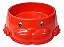Comedouro Dog Mini 400 Ml Vermelho - Imagem 1