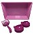 Kit Caixa Areia Gatos Bandeja Comedouro Pá Higiênica Rosa - Imagem 2