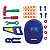 Kit Construtor Junior Infantil Capacete Ferramentas Pedreiro - Imagem 1