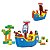 Blocos De Montar Baby Land Navio Pirata Cardoso Toys 8002 - Imagem 5