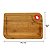 Tábua Corte Bambu Carne Churrasco Com Calha Para Salmora 27,8x19,5cm Clink - Imagem 2