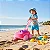 Carrinho Mileva De Puxar Com Pá Rastelo Infantil Encaixe Cardoso Toys - Imagem 2