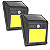 LUMINARIA ARAN DE LED SOLAR SENSOR DE PRESENÇA DE MOVIMENTO 2,5WTS LB-LU03/48 - Imagem 1