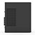 GABINETE SLIM SFF COM FONTE TFX 200W SLIMDESK TFX BG-2005 PRETO USB 3.0 / 4 SLOTS / MICROATX / MINI-ITX BLUECASE - Imagem 3