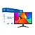 MONITOR 19 POLEGADAS PRETO LED BM19X1HVW 75HZ / WIDESCREEN 16:9 / WXGA+ / HDMI / VGA / VESA BLUECASE - Imagem 1