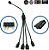 CABO EXTENSOR ADPATADOR DIVISOR 1 PARA 4 SAIDAS ARGB 5V 30CM 3 PINOS CM-54 - Imagem 2