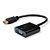CABO ADAPTADOR HDMI MACHO PARA VGA FEMEA ADP-HDMIVGA10BK PLUSCABLE - Imagem 2